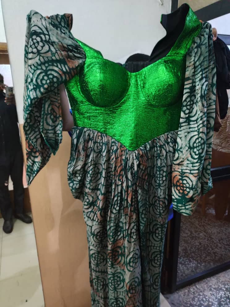 Adire Corset Gown